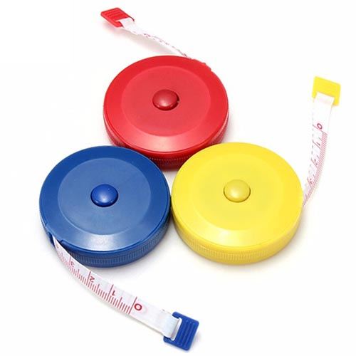 Thước dây cuộn rút đo eo mini, thước đo chiều cao cho bé 150cm giao mầu ngẫu nhiên