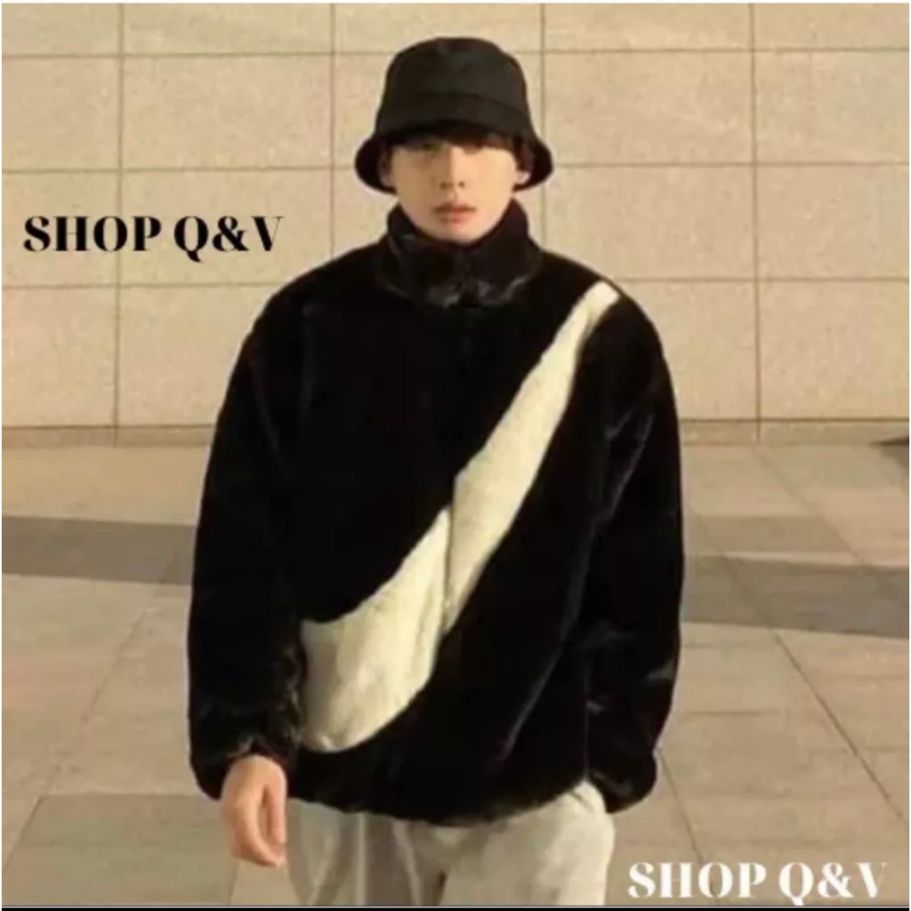 Áo Khoác NIKE Áo Khoác Lông Cừu 2 Lớp siêu ấm Thời Trang Mùa Đông- Lông cừu cao câp xuất Khâu-K1-Hot trend 2023