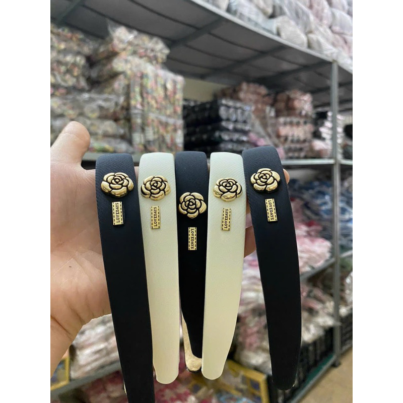 Băng đô cài tóc hoa trà Love Days