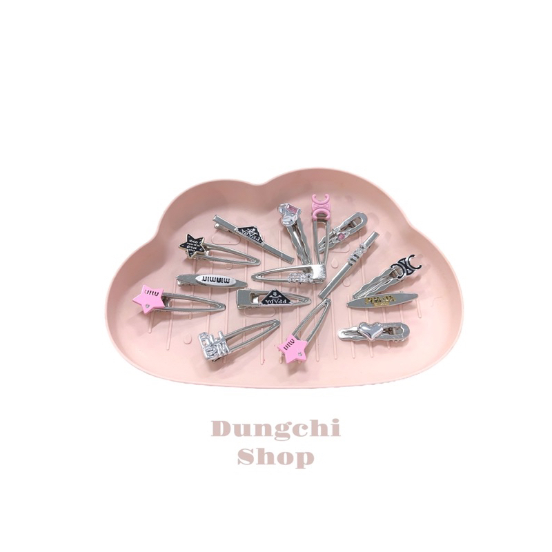 Set 15 kẹp tóc kim loại nhiều hình siêu xinh