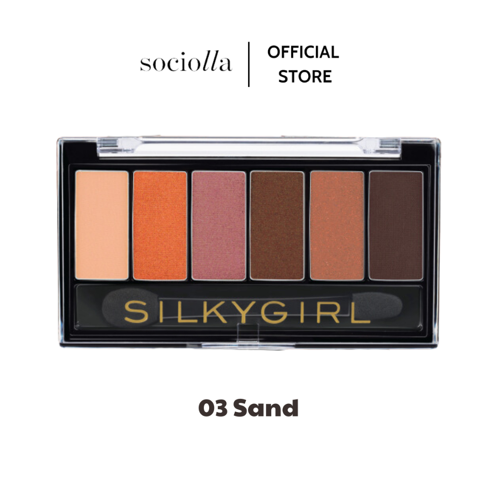 [HSD T5/2024] Bảng Phấn Mắt 6 Ô Silkygirl Truly Nude Eye Palette