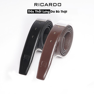 Dây Thắt Lưng Khóa Kim Da Bò Thật 100% Ricardo, Dây Nịt Nam Da Bò Cao Cấp ( Không Có Đầu Khóa)