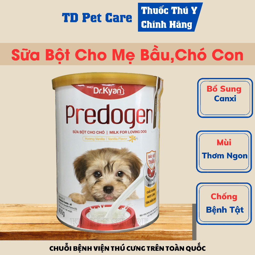 Sữa Bột Cho Chó Con Cung Cấp Đầy Đủ Dinh Dương TD - Hộp Sữa Dành Cho Chó Con Tăng Cường Miễn Dịch