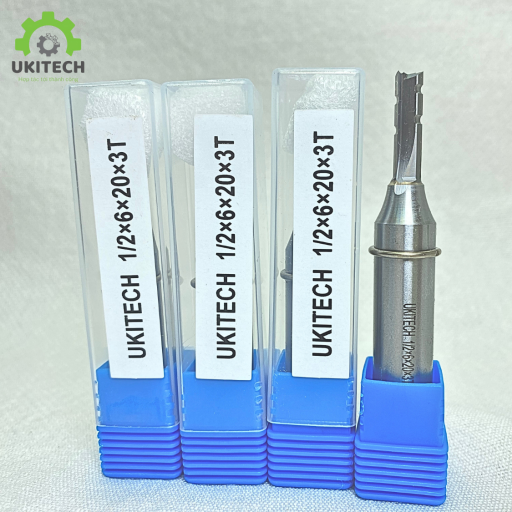 Mũi CNC 3 me 1/2x6x20x3T, mũi cắt CNC, mũi dao cnc, mũi dao cnc 3 me, mũi cắt cnc 6mm
