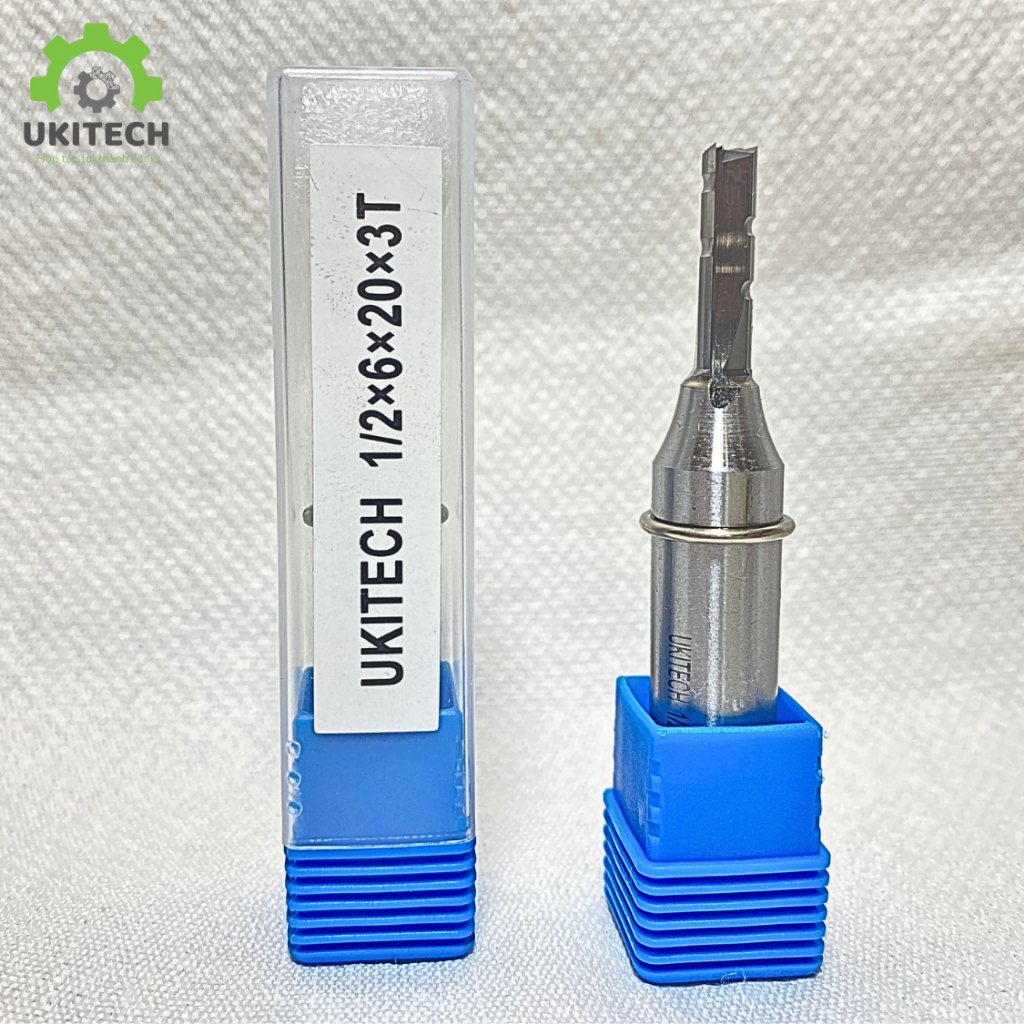 Mũi CNC 3 me 1/2x6x20x3T, mũi cắt CNC, mũi dao cnc, mũi dao cnc 3 me, mũi cắt cnc 6mm