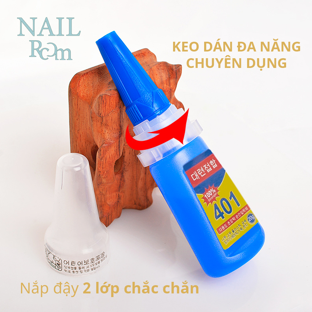 Keo 401 dán móng 20gr làm nail