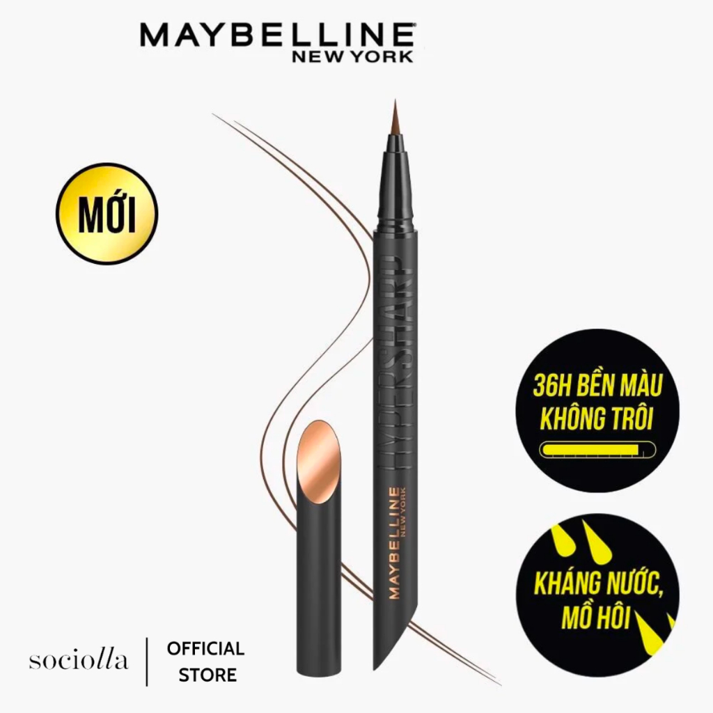 MAYBELLINE Kẻ Mắt Hyper Sharp Liner Extreme Không Lem Trôi