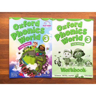 Sách - khổ a4 - [tặng file nghe + video) oxford phonics world - level 3