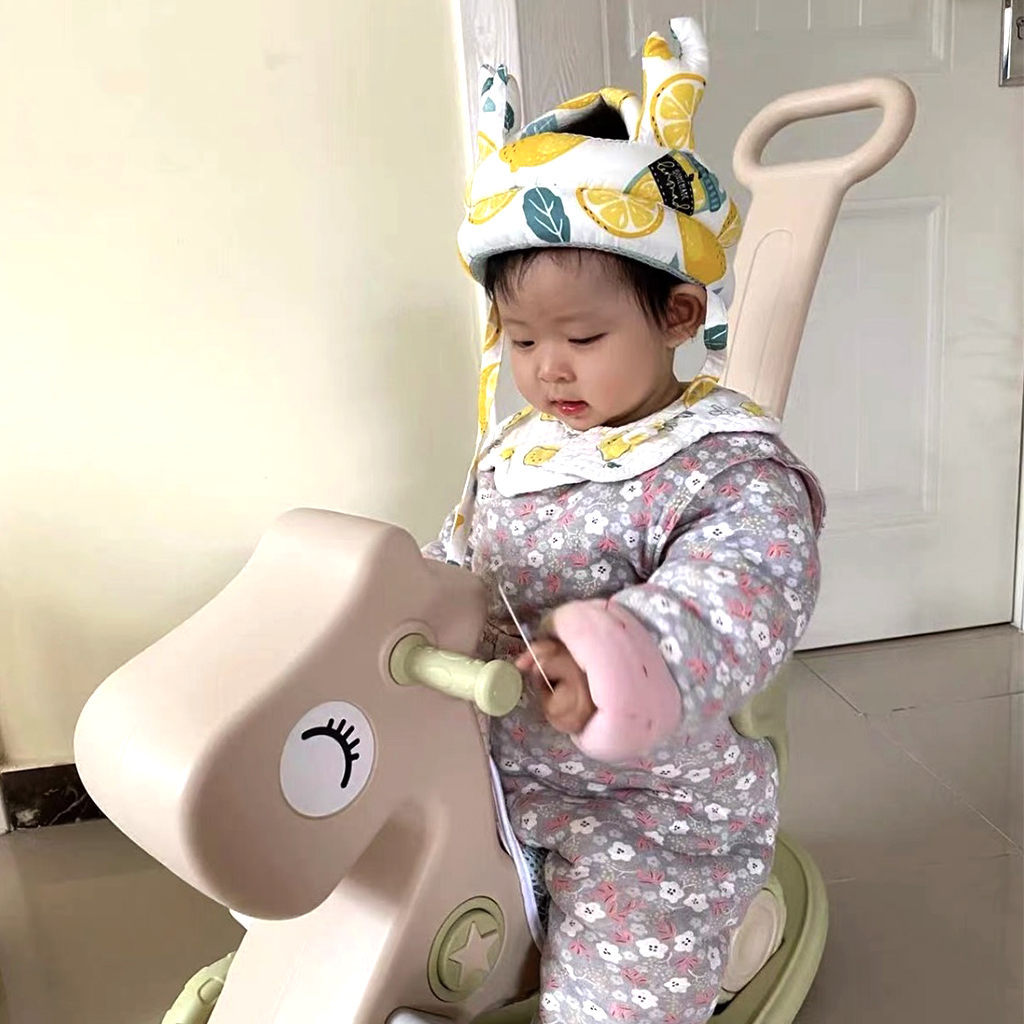 Mũ bảo vệ đầu cho bé tập đi - Mũ bảo hiểm cho bé hình Chanh sả