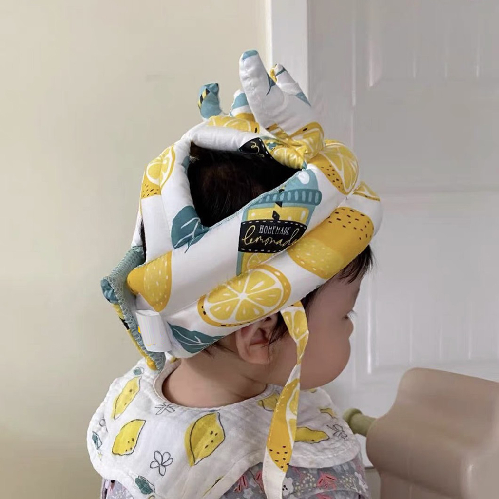 Mũ bảo vệ đầu cho bé tập đi - Mũ bảo hiểm cho bé hình Chanh sả