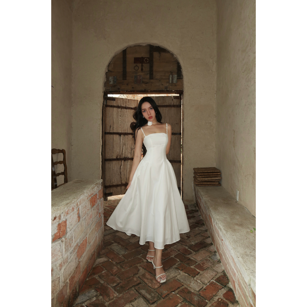 Đầm Nữ Dự Tiệc Hai Dây Form Xòe Thanh Lịch - RANIE DRESS - GOÛT DE JUN