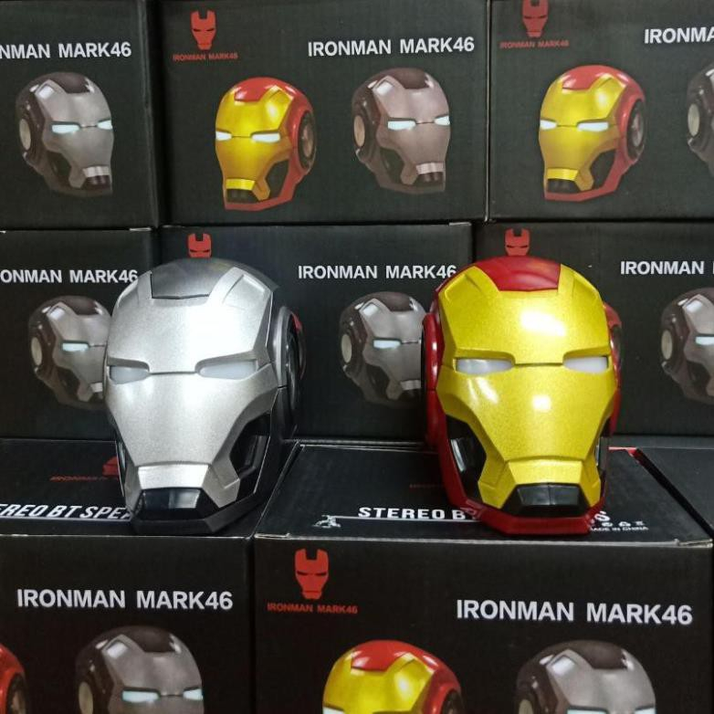 Loa Bluetooth công nghệ 5.0 Iron man âm thanh vòm 6D bass trầm pin 1200mAh Hỗ trợ FM , bảo hành 12 tháng