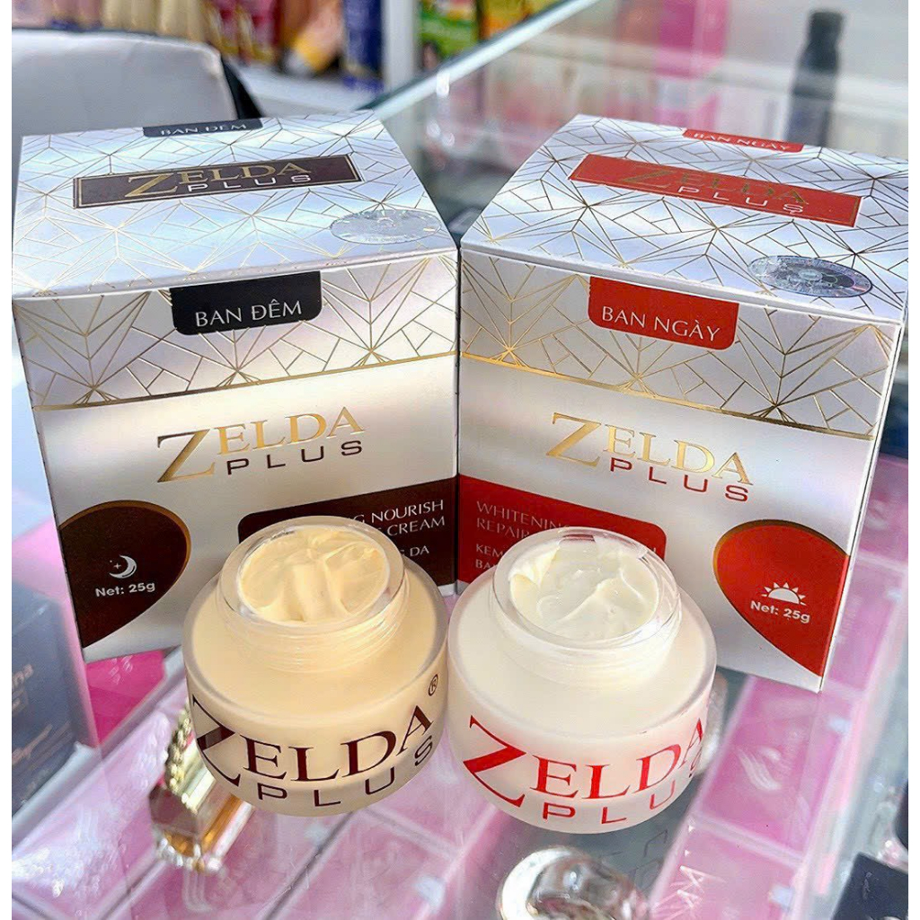 Combo Kem Face Zelda Plus Dưỡng Trắng Da Ngừa Nám Ngày Đêm