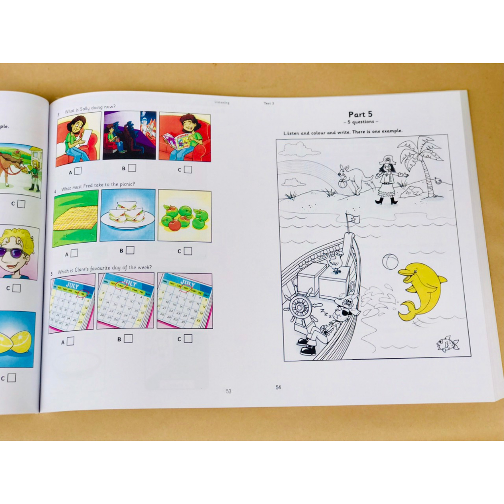 Sách - Cambridge Starters, Movers, Flyers - in gộp 1234 + File nghe Mp3