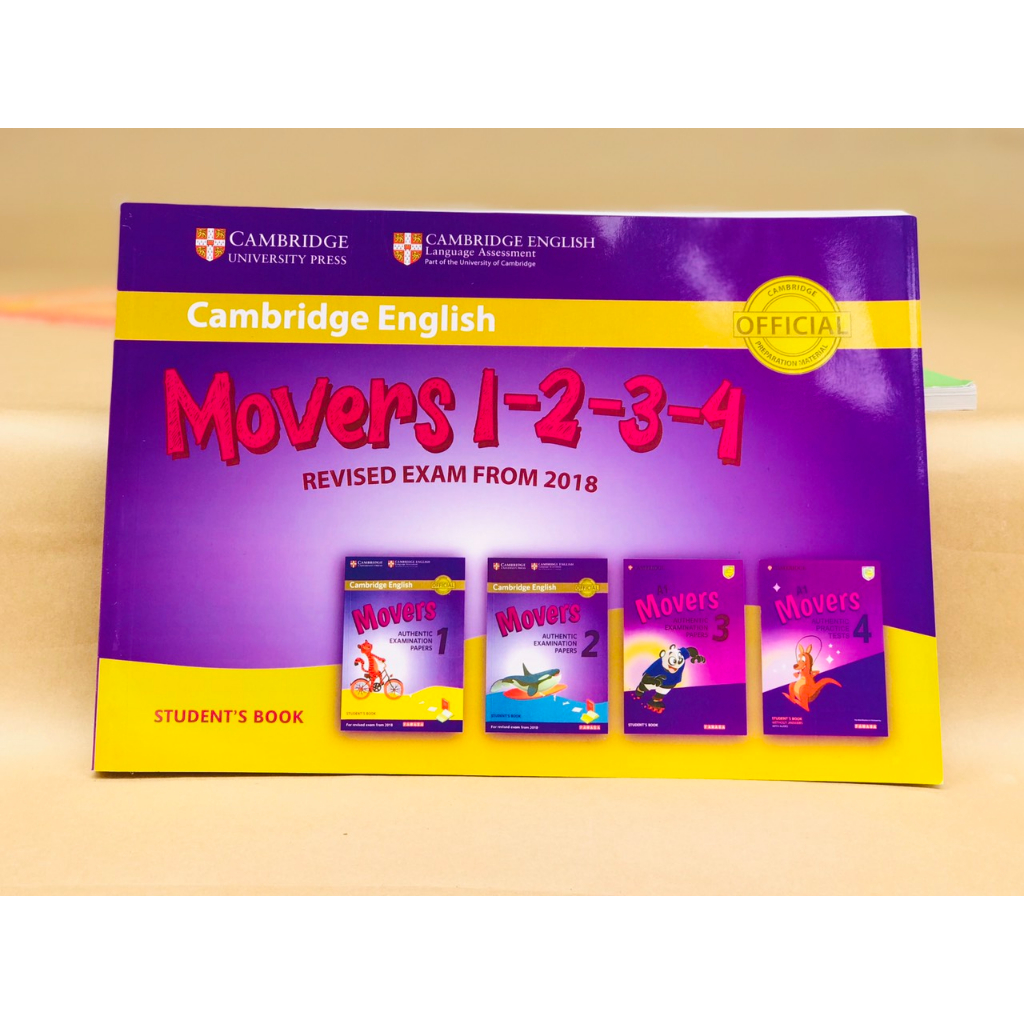Sách - Cambridge Starters, Movers, Flyers - in gộp 1234 + File nghe Mp3