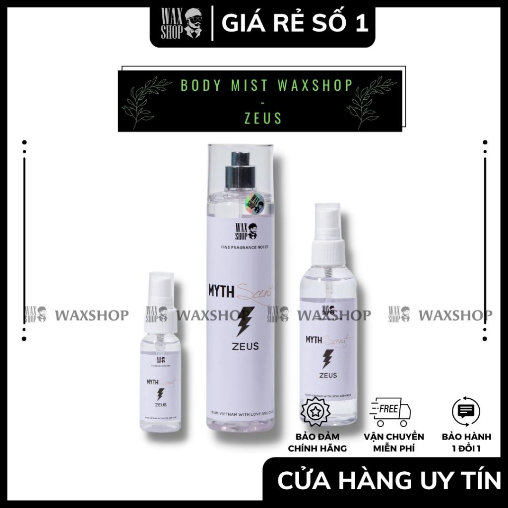 Xịt Thơm Body Mist  - Myth Scent Cho Nam ⚡Siêu Thơm⚡ Giữ Mùi 12H, Chính Hãng - SD