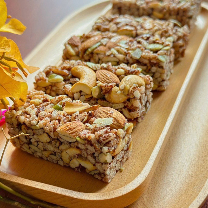 Thanh bánh gạo lứt chà bông ngũ cốc nguyên hạt ăn kiêng giảm cân người tiểu đường bà bầu ăn vặt 500gr