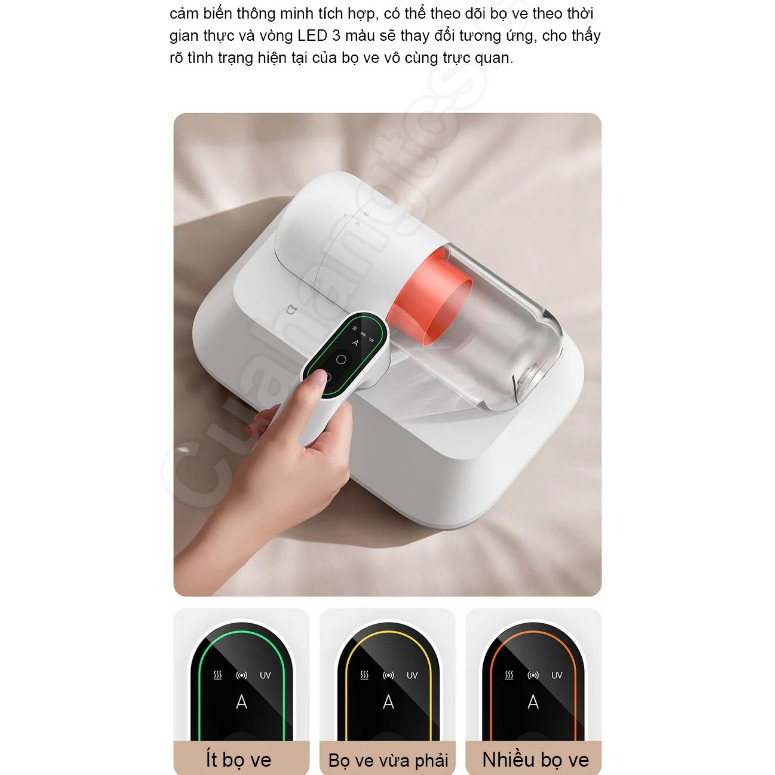 Máy hút bụi giường nệm XM UV Pro lực hút 14000Pa