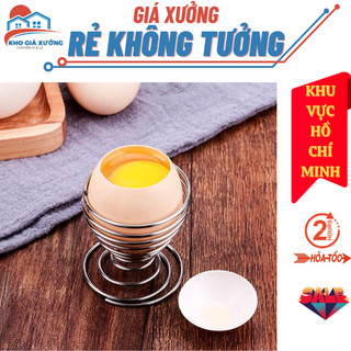 [Giá Xưởng HCM] Ly vòng xoắn ăn trứng vịt lộn,đệm lò xo inox không gỉ để trứng vịt lộn, thiết kế tinh tế gọn nhẹ độc đáo