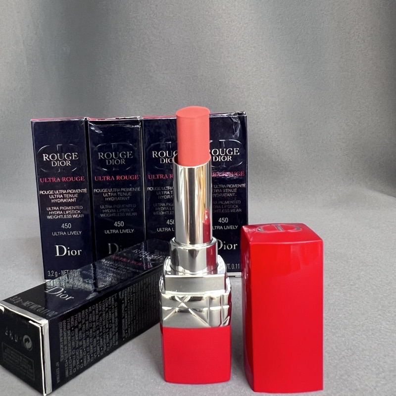 Son bán lì hậu satin Dior Ultra Rouge 450 Ultra Lively 3.2g Full Box. Màu cam nude