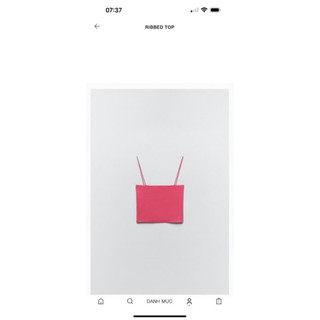 Áo 2 dây thun gân zara authentic