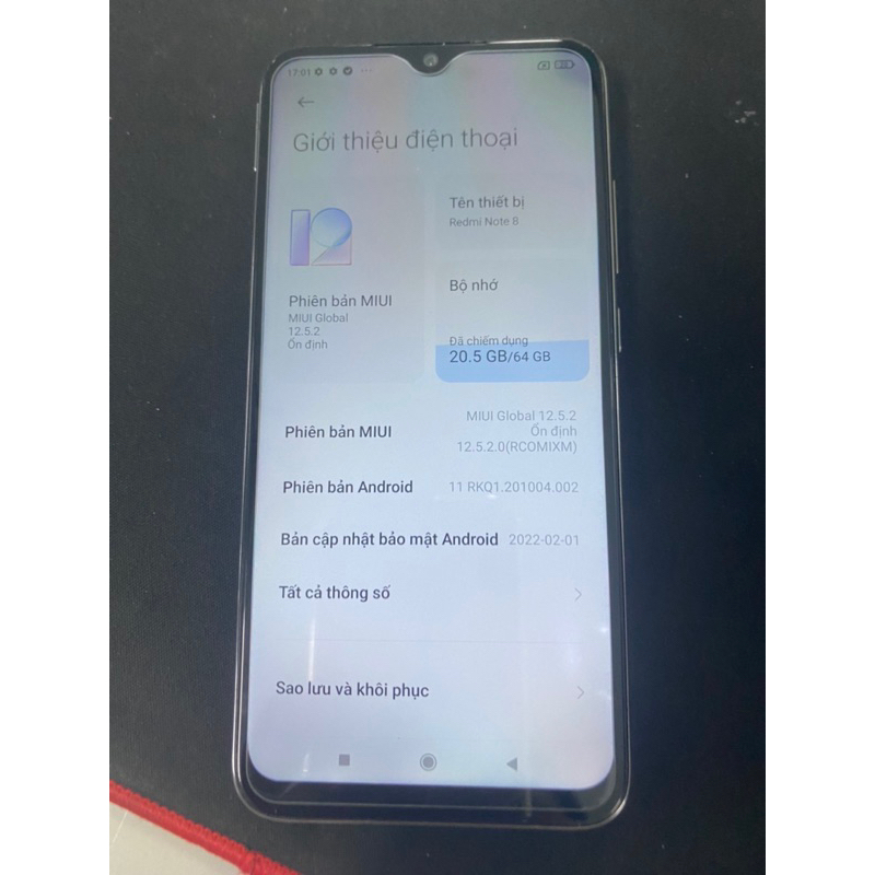 Điện thoại redmi note 8 ram 6 64