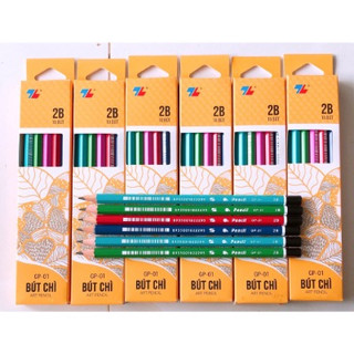 Hộp 10 bút chì gỗ gp-01 thiên long c1