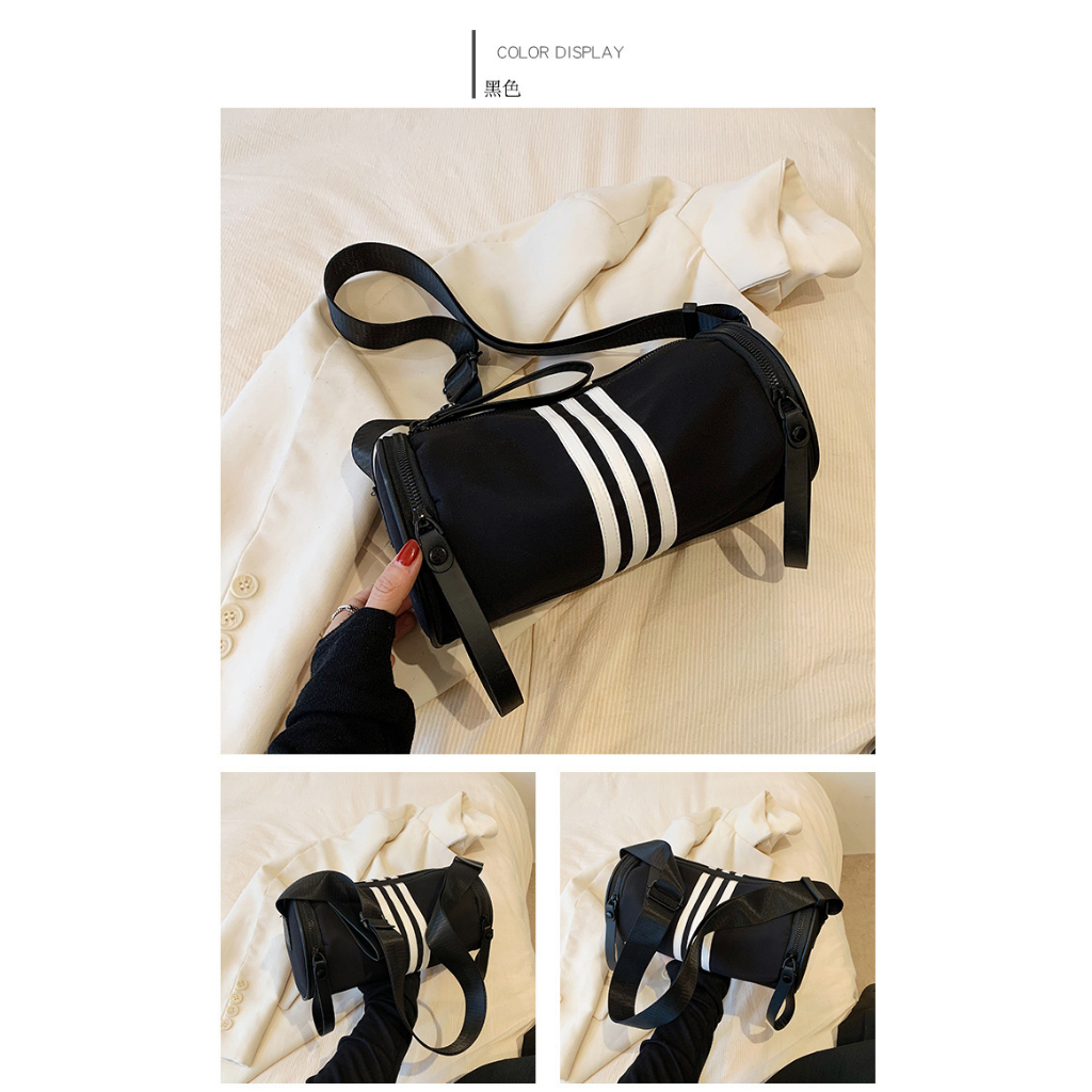 Túi Xách Đeo Chéo Unisex Dáng Trống Phong Cách Thể Thao Cá Tính
