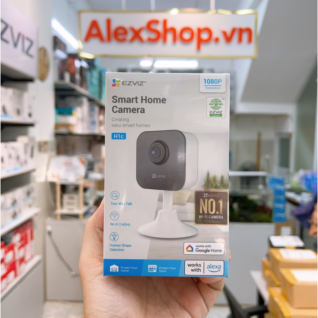 Camera WiFi Ezviz H1C FullHD, Quan Sát Thông Minh, Báo Động Đàm Thoại 2 Chều - Chính Hãng