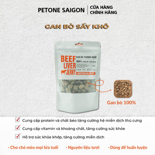 Gan bò sấy khô cho mèo chó - mastercare 100g