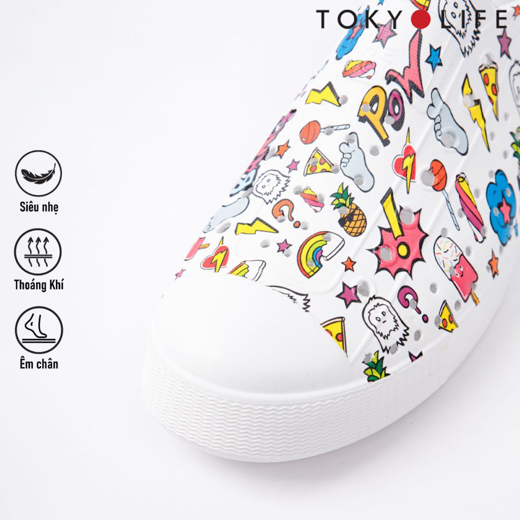 Giày nhựa thời trang nam nữ TOKYOLIFE chất liệu siêu nhẹ thoáng khí E8SHO002L