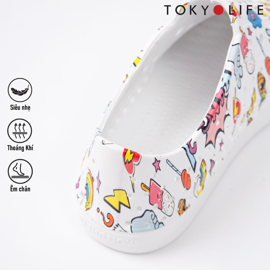Giày nhựa thời trang nam nữ TOKYOLIFE chất liệu siêu nhẹ thoáng khí E8SHO002L