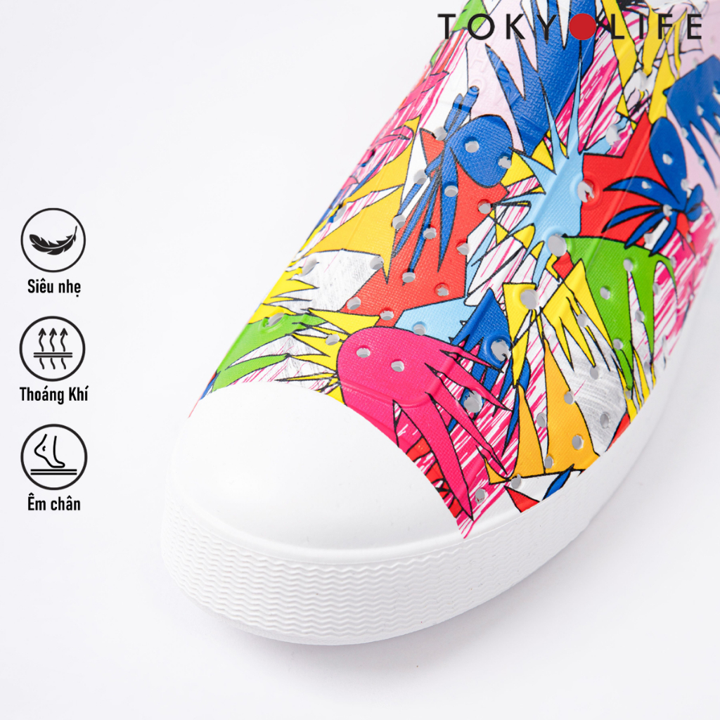 Giày nhựa thời trang nam nữ TOKYOLIFE chất liệu siêu nhẹ thoáng khí E8SHO002L