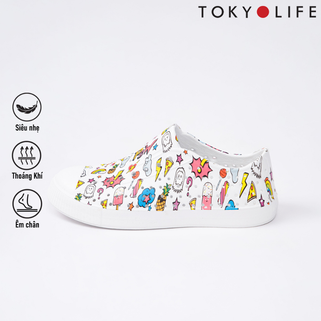 Giày nhựa thời trang nam nữ TOKYOLIFE chất liệu siêu nhẹ thoáng khí E8SHO002L