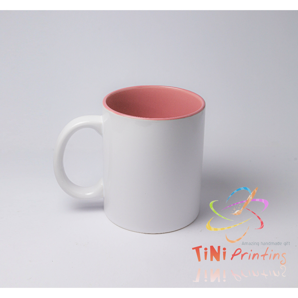 Ly sứ lòng màu Tini Printing in hình theo yêu cầu dung tích 360ml