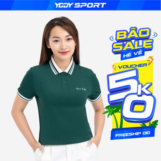 Áo polo nữ croptop YODY vải mắt chim mát mẻ, dáng basic croptop trẻ trung APN6142
