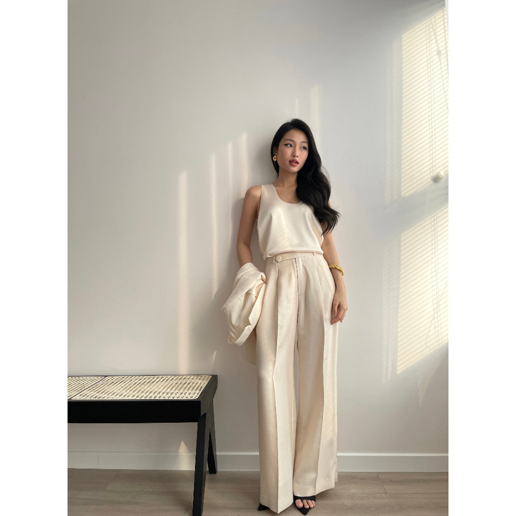 Áo Lụa không tay S23 Satin Tank Top