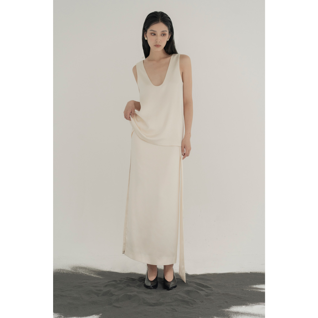 Áo Lụa không tay S23 Satin Tank Top