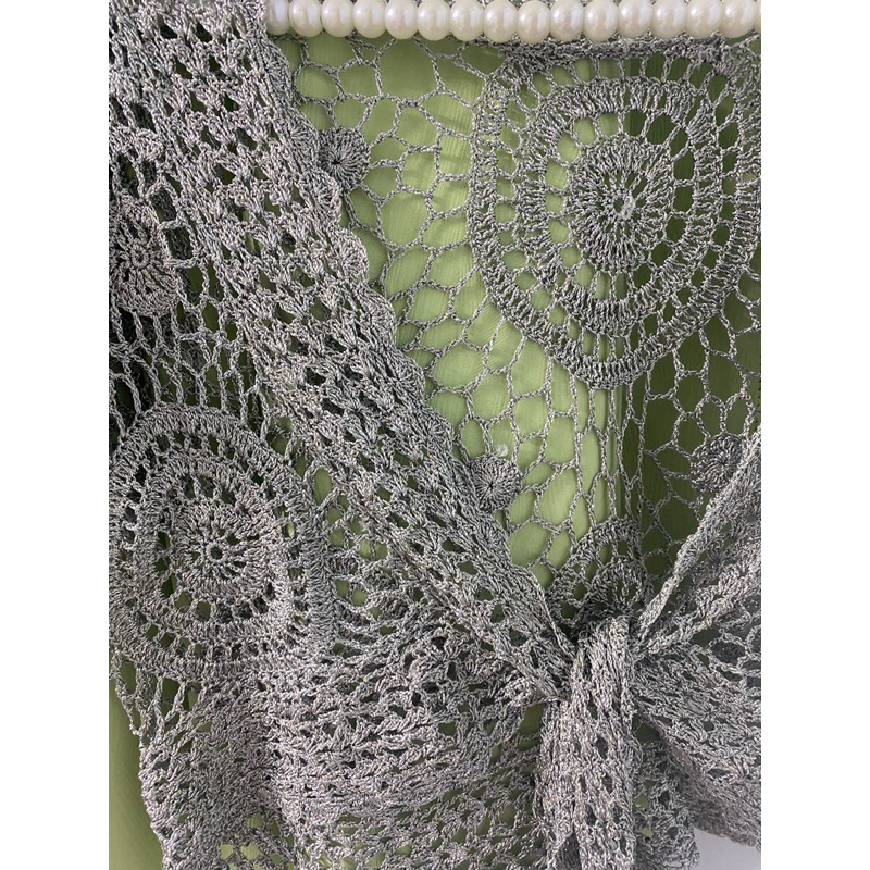 Áo croptop len móc y2k