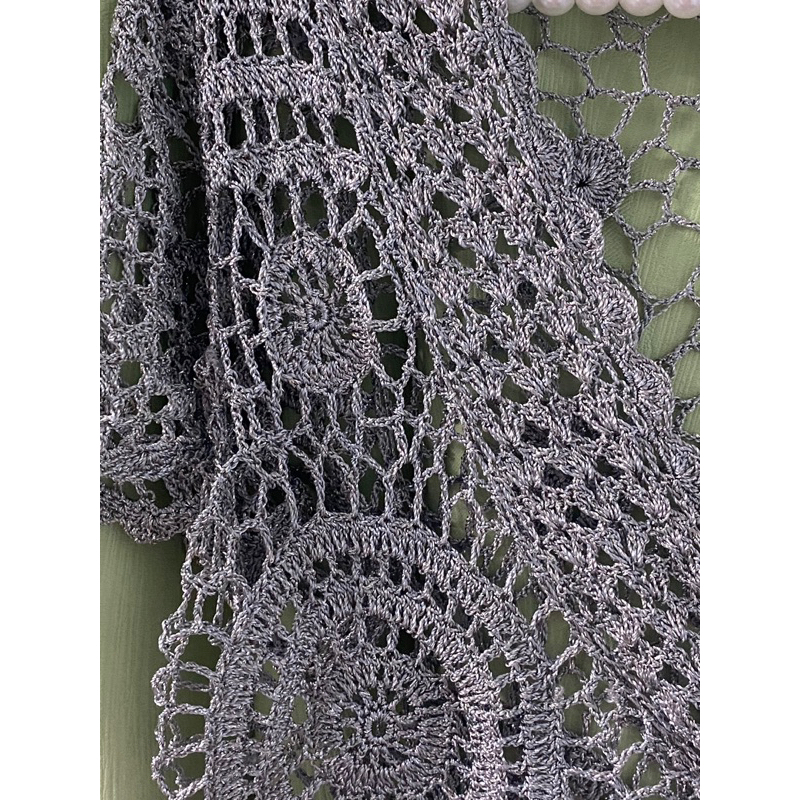 Áo croptop len móc y2k