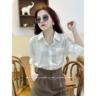Sơ mi lụa QC chất mềm mát 7 màu