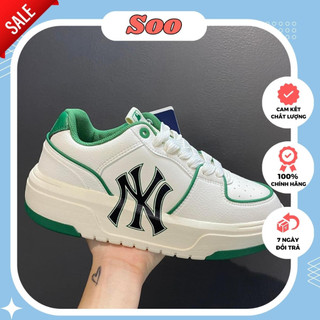 Giày độn đế mlb chữ ny đen, giày mlb chunky liner đen trắng, xanh lá bản đẹp full box