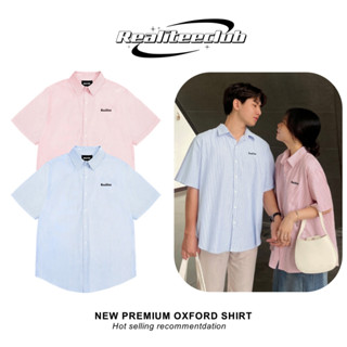 Áo Sơ Mi Ngắn Tay Kẻ Sọc Cotton Oxford Premium REALITEE