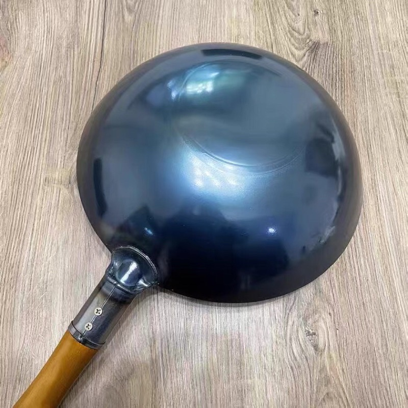 Chảo thép carbon đáy bầu 1 tay cầm,Chảo Thép chống rỉ chiên,xào,nấu