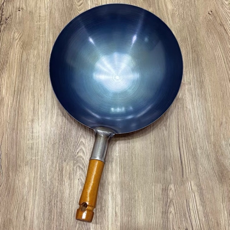 Chảo thép carbon đáy bầu 1 tay cầm,Chảo Thép chống rỉ chiên,xào,nấu