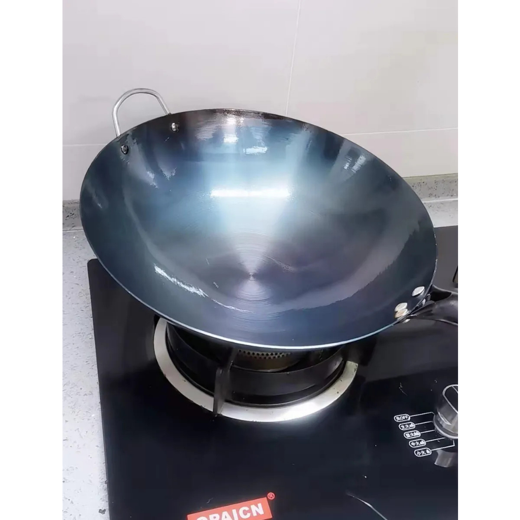 Chảo thép carbon đáy bầu 1 tay cầm,Chảo Thép chống rỉ chiên,xào,nấu