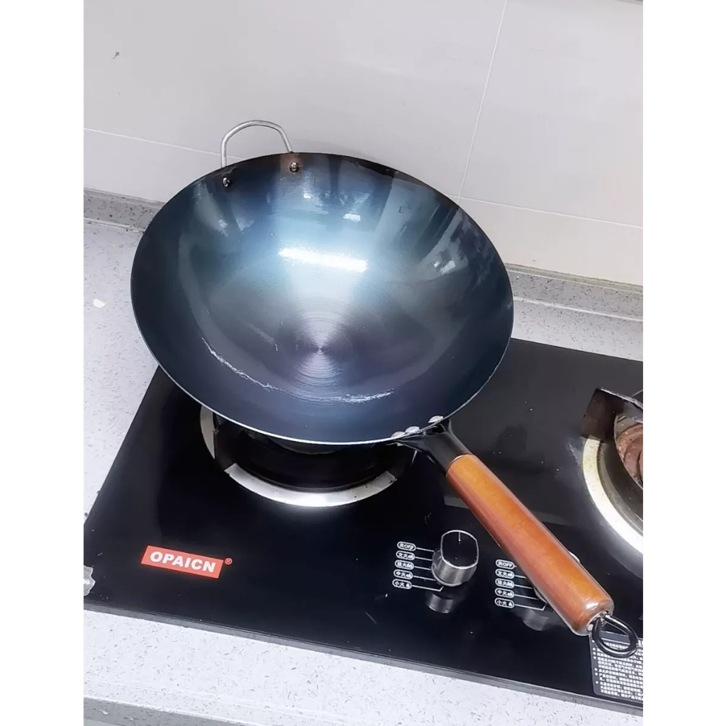 Chảo thép carbon đáy bầu 1 tay cầm,Chảo Thép chống rỉ chiên,xào,nấu