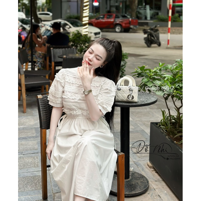 Váy thô tay bồng bèo ngực