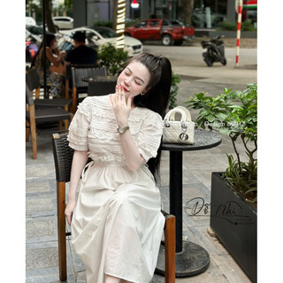 Váy thô tay bồng bèo ngực