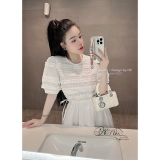 Váy thô tay bồng bèo ngực